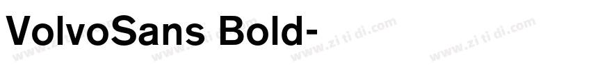 VolvoSans Bold字体转换